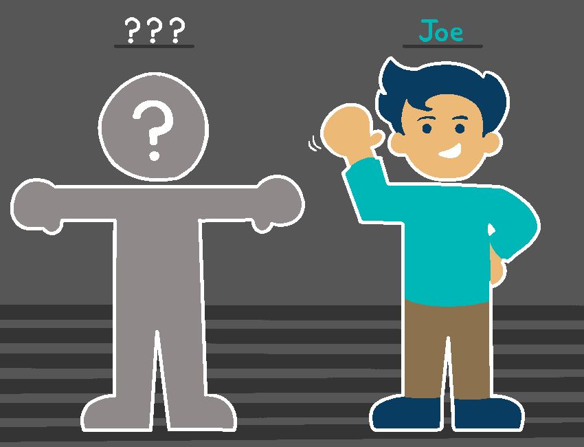 Illustration, untagged character vs. tagged character
